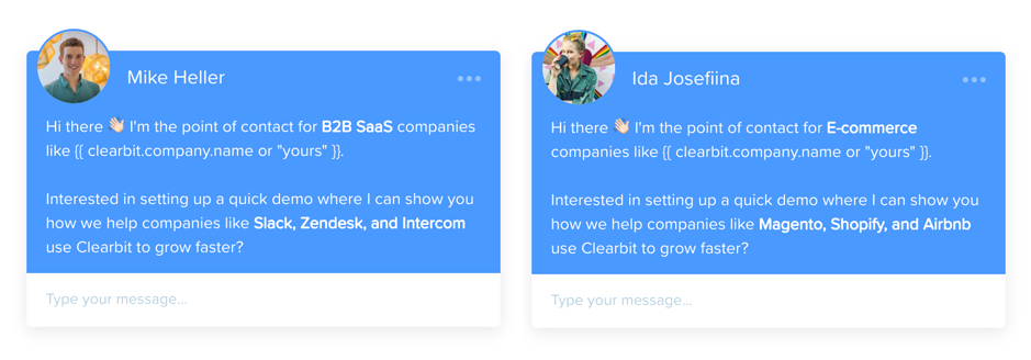 personalized-chat-with-clearbit-reveal