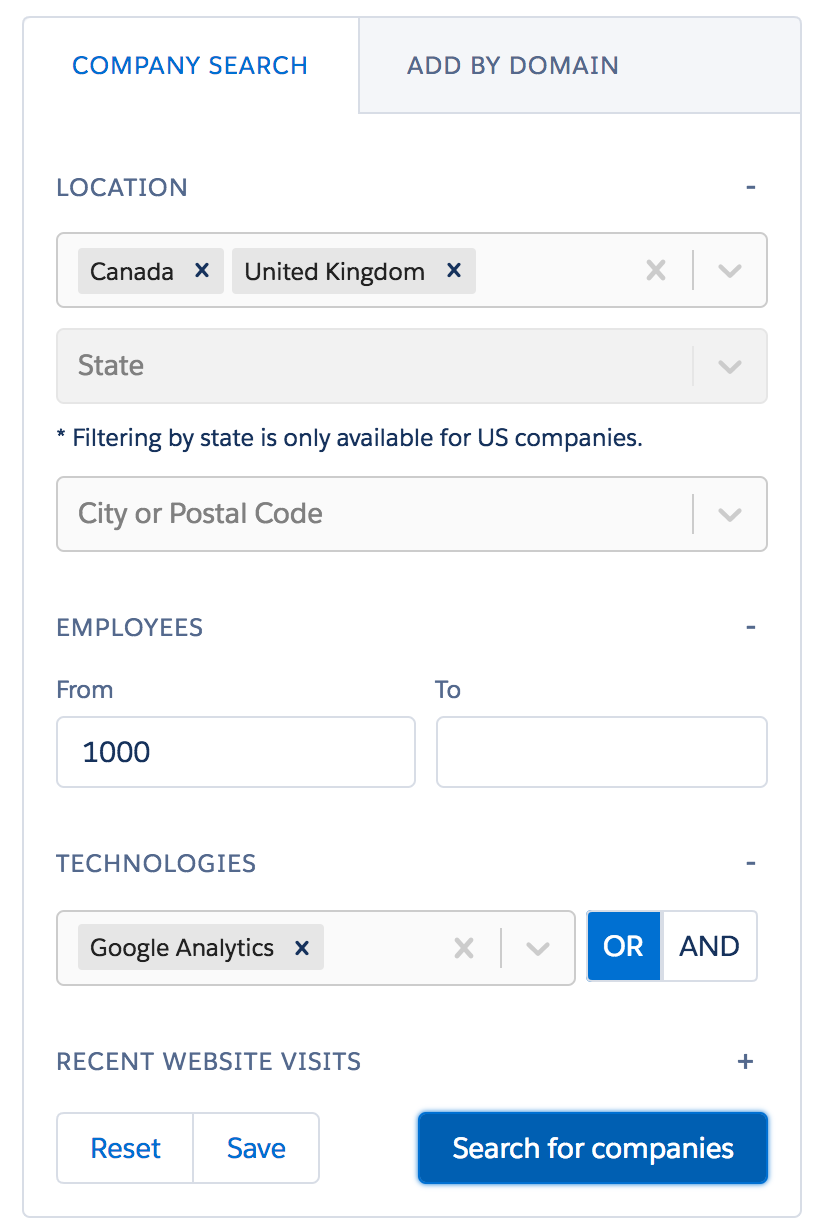 Data.com Prospector Alternative - Clearbit Prospector