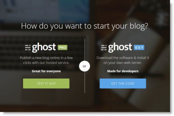 Ghost old onboarding