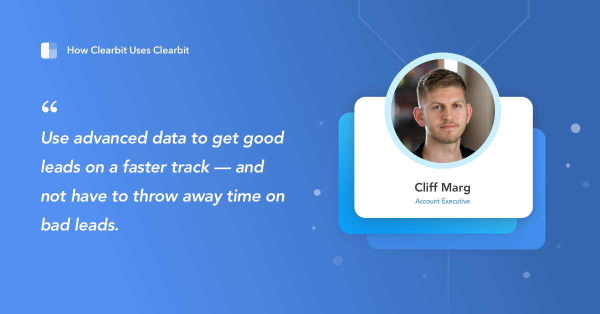 Cliff quote using data for better sales conversations
