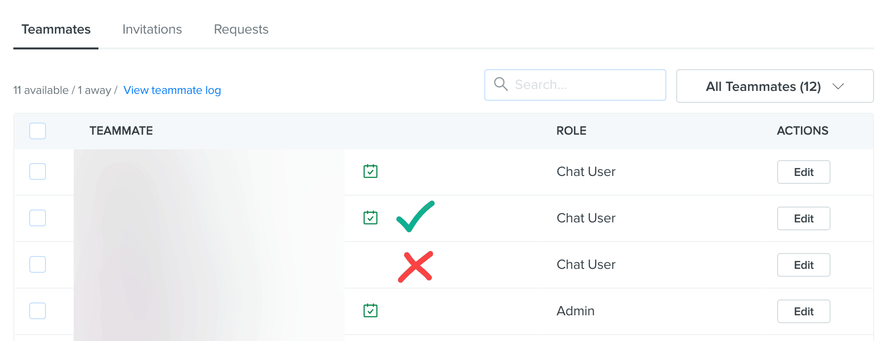 Drift settings - calendar setup