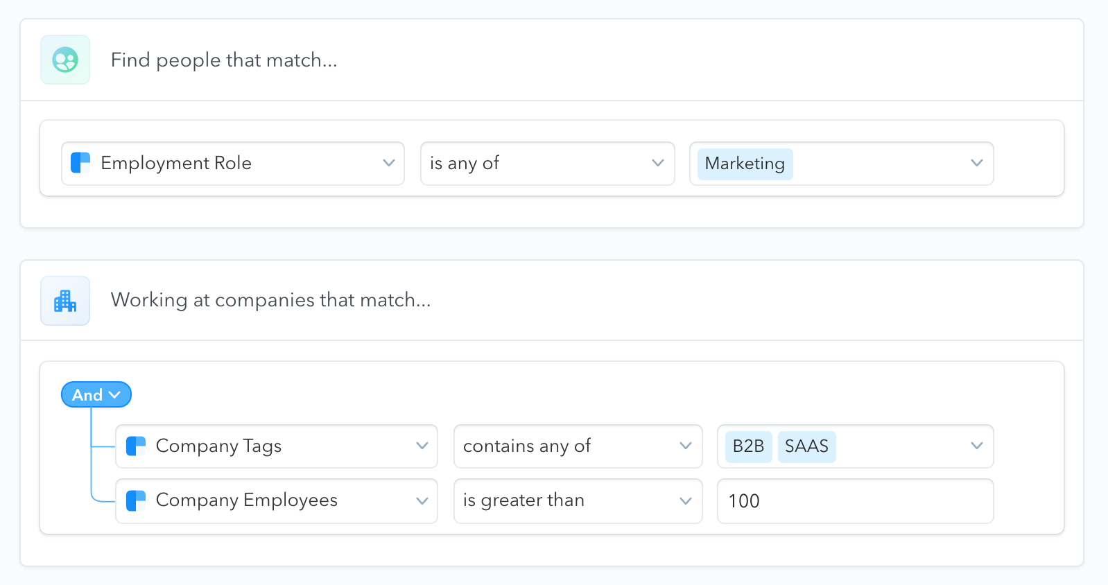 sample Clearbit Prospect Audience