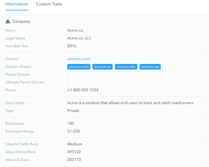 Traffic-Rank-Clearbit